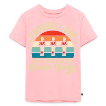 Table Soccer Player Retro Foosball Dad Vintage - Kinder Premium Bio T-Shirt - Rosa - Vorne - AI Model Kid Female (0cm)