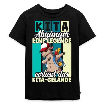 Kita Absolvent Abschied Kindergartenkind Kita - Kinder Premium Bio T-Shirt - Schwarz - Vorne - Mikhail (115cm)