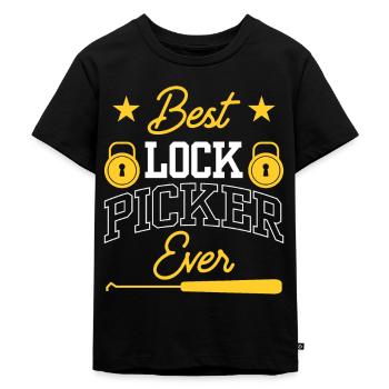 Le meilleur serrurier jamais choisi - T-shirt Premium bio Enfant - noir - Devant - Mikhail (115cm)