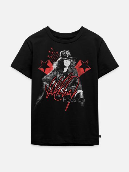 Whitney Houston Bild Und Autogramm - Kinder Premium Bio T-Shirt - Schwarz