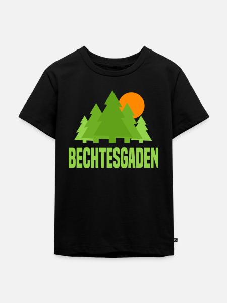 Berchtesgaden - Kinder Premium Bio T-Shirt - Schwarz