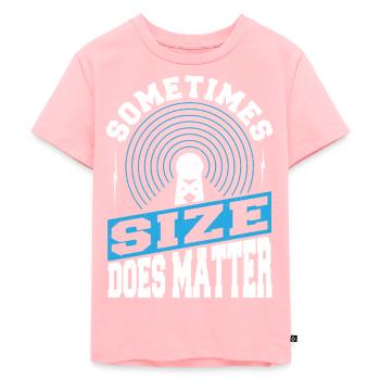 Parfois, la taille est importante Signal radio amateur Networ - T-shirt Premium bio Enfant - rose - Devant - AI Model Kid Female (0cm)