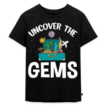 Discover the gems Maya Mexico Riviera - Kids Premium Organic T-Shirt - black - Front - Mikhail (115cm)