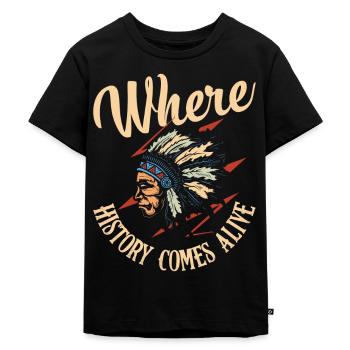 Maya Mexiko Wo Geschichte lebendig wird - Kinder Premium Bio T-Shirt - Schwarz - Vorne - Mikhail (115cm)
