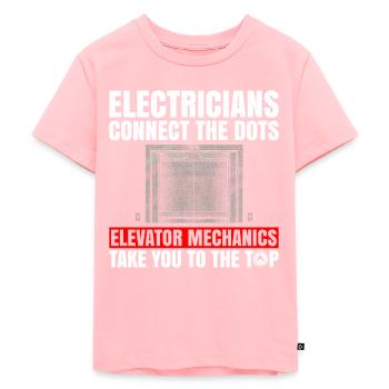 Aufzugs-repaur-design Für Aufzugsinstallateur Und - Kids Premium Organic T-Shirt - rose - Front - AI Model Kid Female (0cm)