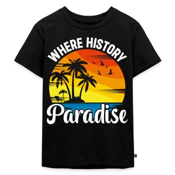 Playa del Carmen Paradise Mexiko Stadt Urlaub - Kinder Premium Bio T-Shirt - Schwarz - Vorne - Mikhail (115cm)