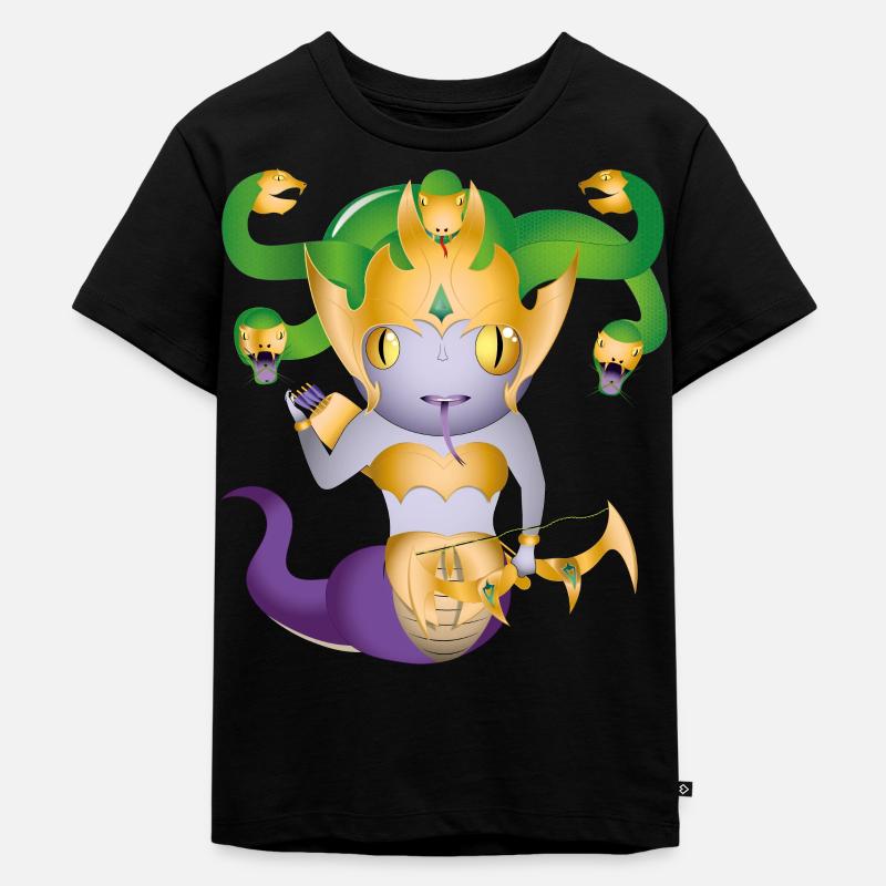 Freya - Kinder Premium Bio T-Shirt - Schwarz