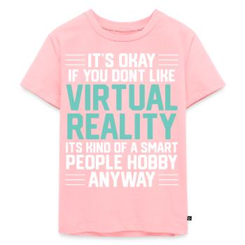 Virtual Reality VR Geschenk - Kinder Premium Bio T-Shirt - Rosa - Vorne - AI Model Kid Female (0cm)