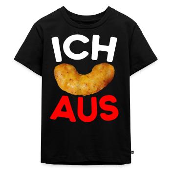 Ich Flip aus Erdnussflip - Kinder Premium Bio T-Shirt - Schwarz - Vorne - Mikhail (115cm)