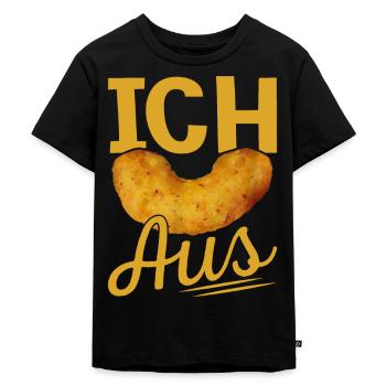 Ich Flip aus Erdnussflip zum Ausflippen - Kinder Premium Bio T-Shirt - Schwarz - Vorne - Mikhail (115cm)
