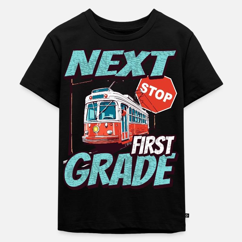 Nearest stop: First Class - Kids - Kids Premium Organic T-Shirt - black