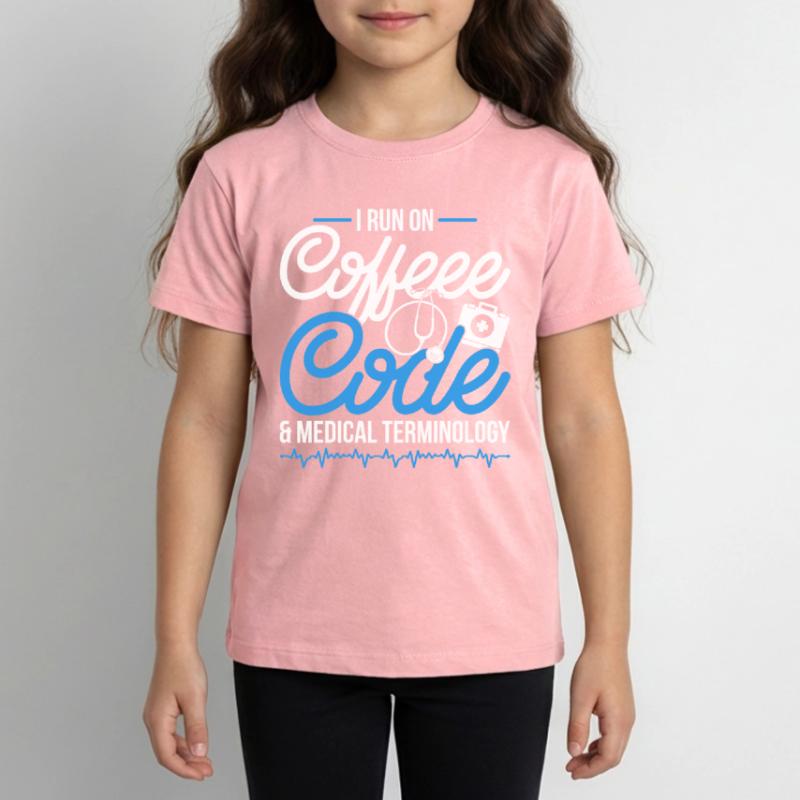 Coding Specialist Coffee, Code & Medical Terminology Kids Premium Organic T-Shirt