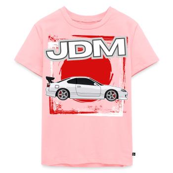 Jdm / Tuning / Turbocompresseur / Jantes / Chiptuning - T-shirt Premium bio Enfant - rose - Devant - AI Model Kid Female (0cm)