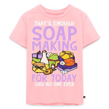 Soap manufacturer Soapologist - Kids Premium Organic T-Shirt - rose - Front - AI Model Kid Female (0cm)