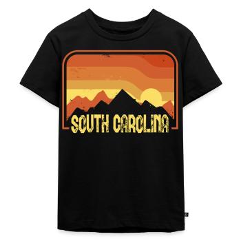 South Carolina - Kinder Premium Bio T-Shirt - Schwarz - Vorne - Mikhail (115cm)