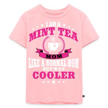 Menthe Thé Maman Tenue Thé Buvant du thé Femmes - T-shirt Premium bio Enfant - rose - Devant - AI Model Kid Female (0cm)