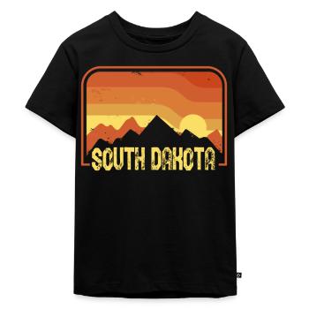 South Dakota - Kinder Premium Bio T-Shirt - Schwarz - Vorne - Mikhail (115cm)