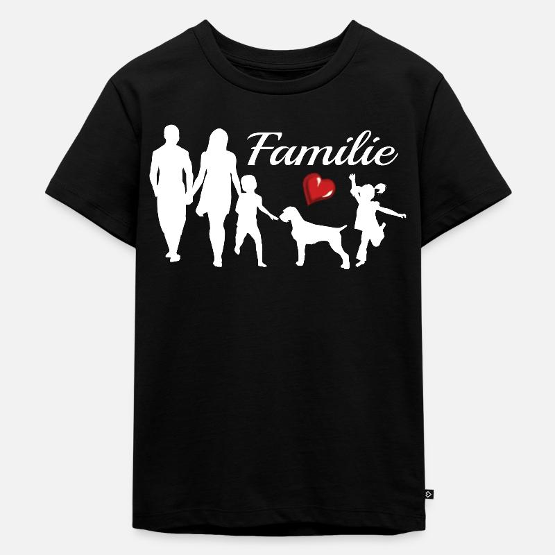 Hunde Deutsch Drahthaar Hundebesitzer - Kinder Premium Bio T-Shirt - Schwarz