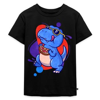 Steak - Kinder Premium Bio T-Shirt - Schwarz - Vorne - Mikhail (115cm)