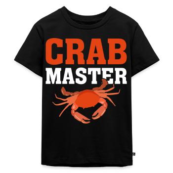 Fruits de mer Cancer Mollusques et crustacés - T-shirt Premium bio Enfant - noir - Devant - Mikhail (115cm)