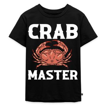 Crabe Master Crabe de fruits de mer - T-shirt Premium bio Enfant - noir - Devant - Mikhail (115cm)