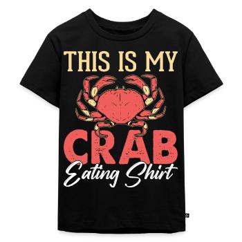 Krabben Meeresfrüchte Scherentier Meeresbewohner - Kinder Premium Bio T-Shirt - Schwarz - Vorne - Mikhail (115cm)