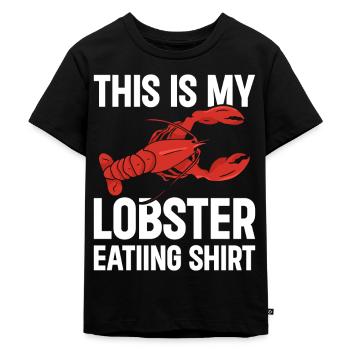 Les homards mangent des fruits de mer - T-shirt Premium bio Enfant - noir - Devant - Mikhail (115cm)
