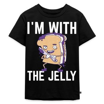 Erdnussbutter und Marmelade Fan - Kinder Premium Bio T-Shirt - Schwarz - Vorne - Mikhail (115cm)