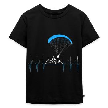 Parapente Alpinisme Parapente - T-shirt Premium bio Enfant - noir - Devant - Mikhail (115cm)