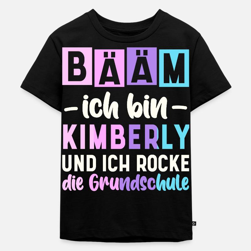 Name Kimberly Geschenk Grundschule - Kinder Premium Bio T-Shirt - Schwarz