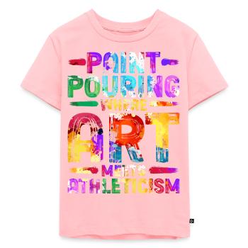 Fluid Painting Artist Art - Kids Premium Organic T-Shirt - rose - Front - AI Model Kid Female (0cm)