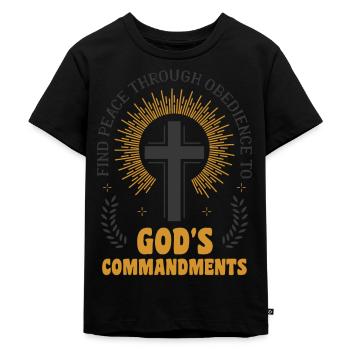 Saint des derniers jours missionnaire mormon - T-shirt Premium bio Enfant - noir - Devant - Mikhail (115cm)