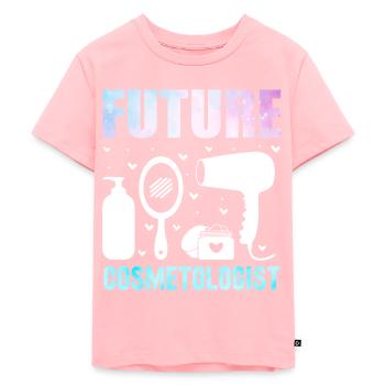 Future esthéticienne, coiffeuse, maquilleuse - T-shirt Premium bio Enfant - rose - Devant - AI Model Kid Female (0cm)