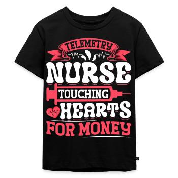 Nursing Assistent Design - Kinder Premium Bio T-Shirt - Schwarz - Vorne - Mikhail (115cm)
