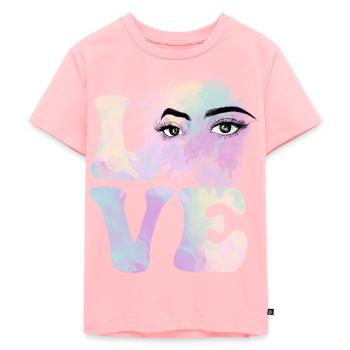 Cosmetologist Cosmetology Makeup Eyelashes - Kids Premium Organic T-Shirt - rose - Front - AI Model Kid Female (0cm)