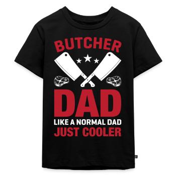 Butcher Père Cool Papa Boucherie - T-shirt Premium bio Enfant - noir - Devant - Mikhail (115cm)