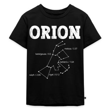 Orion Konstellation Universum Weltraumforschung - Kinder Premium Bio T-Shirt - Schwarz - Vorne - Mikhail (115cm)