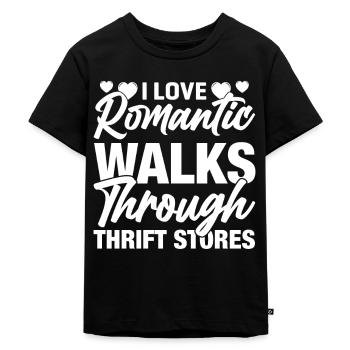 Friperie romantique - T-shirt Premium bio Enfant - noir - Devant - Mikhail (115cm)