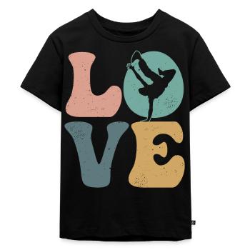 Breakdance Dancing Breakdancer Hip Hop Dance - Kids Premium Organic T-Shirt - black - Front - Mikhail (115cm)