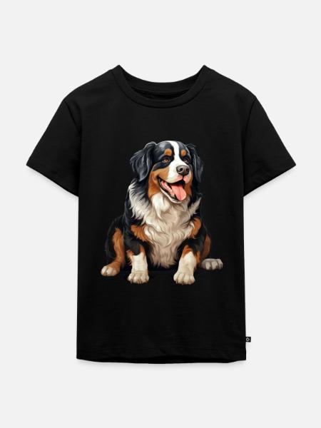 Bernese Mountain Dog - Kinder Premium Bio T-Shirt - Schwarz