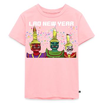 Laos Laote Laoten Neujahr I Geschenk - Kinder Premium Bio T-Shirt - Rosa - Vorne - AI Model Kid Female (0cm)