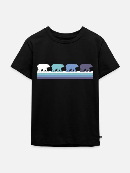 Bär - Kinder Premium Bio T-Shirt - Schwarz