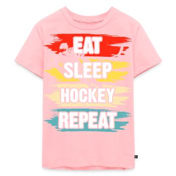 Hockey - T-shirt Premium bio Enfant - rose - Devant - AI Model Kid Female (0cm)