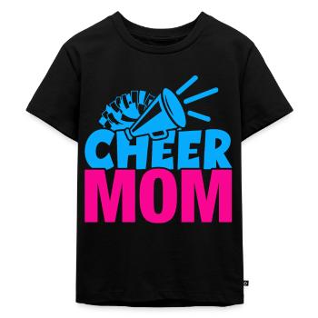 La mère pom-pom girl encourage toujours - T-shirt Premium bio Enfant - noir - Devant - Mikhail (115cm)