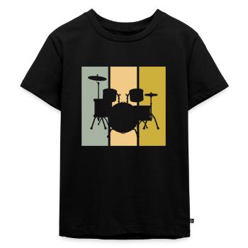 Percussion - T-shirt Premium bio Enfant - noir - Devant - Mikhail (115cm)