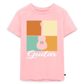 Chitarra - Maglietta ecologica premium per bambini - rosa - Fronte - AI Model Kid Female (0cm)