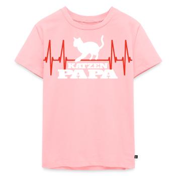 Katzenfreund, Katzenzubehör Geschenk - Kinder Premium Bio T-Shirt - Rosa - Vorne - AI Model Kid Female (0cm)