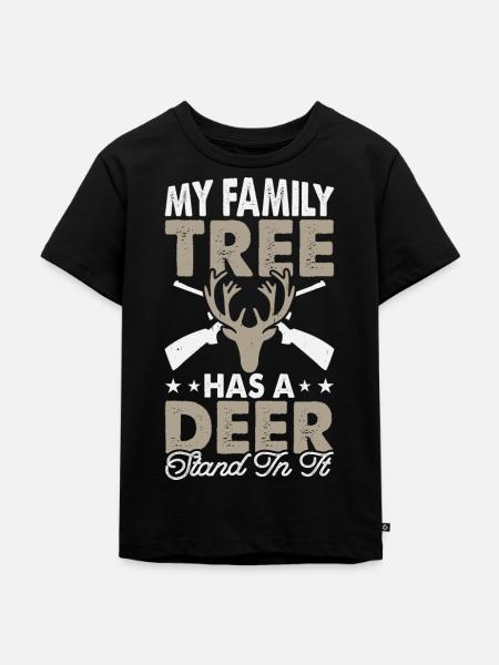 Jäger Jagen - Kinder Premium Bio T-Shirt - Schwarz