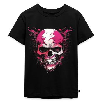 Skulls Skull Skull Skull Bones - Kids Premium Organic T-Shirt - black - Front - Mikhail (115cm)