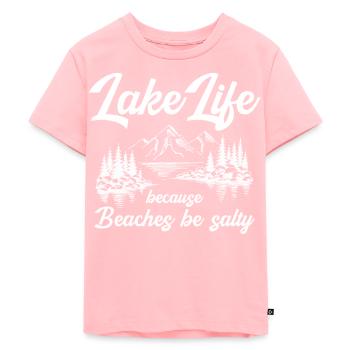 La vie lacustre parce que les plages soient salées - Outdoor - T-shirt Premium bio Enfant - rose - Devant - AI Model Kid Female (0cm)